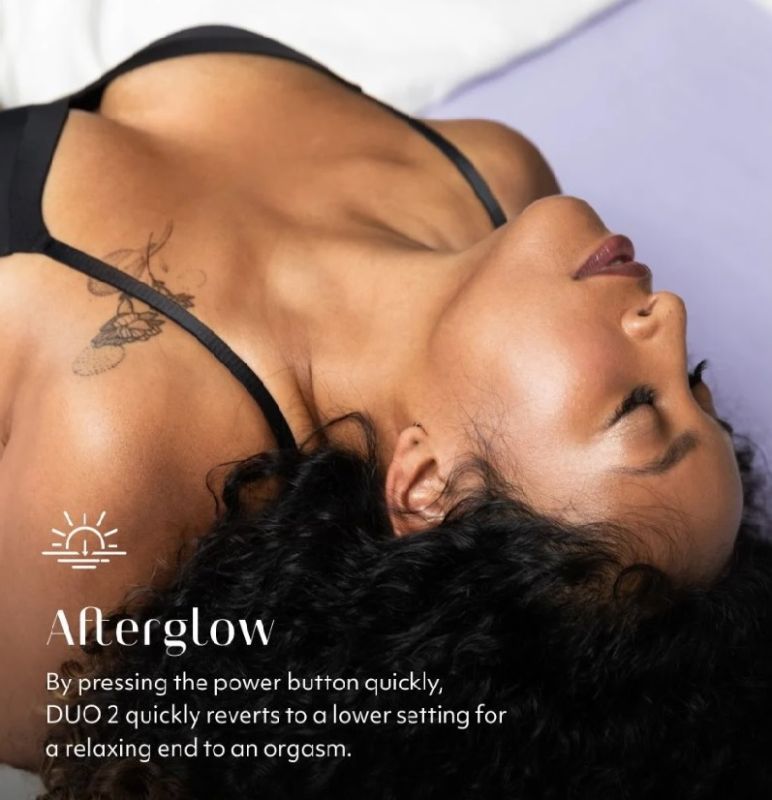 Інноваційний безконтактний вібратор-стимулятор Womanizer Duo 2 Bordeaux вид 9