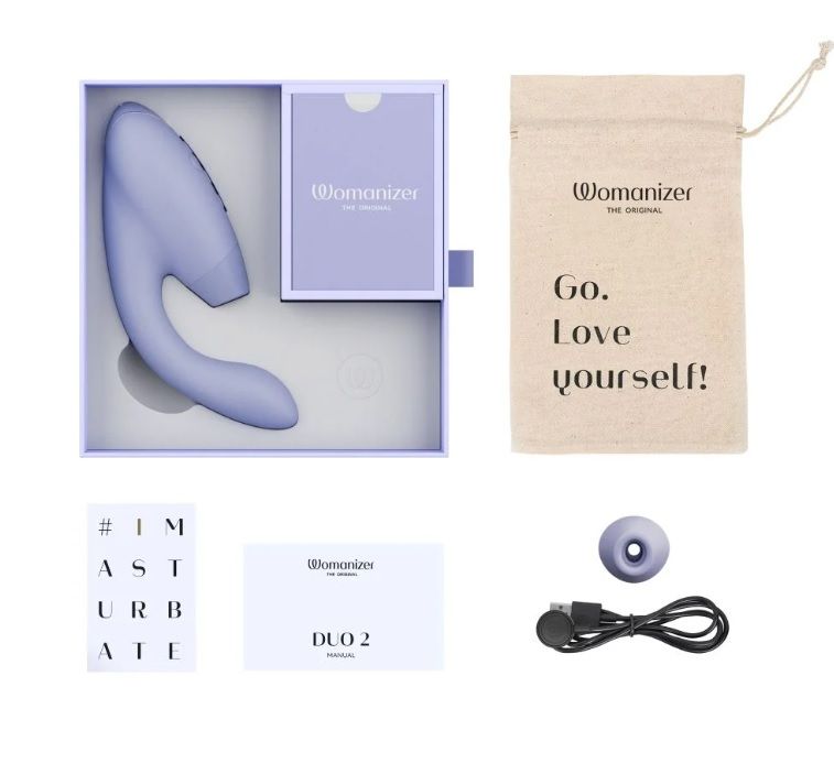 Инновационный бесконтактный вибратор-стимулятор Womanizer Duo 2 Lilac вид 9