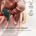 Інноваційний подвійний безконтактний вібратор-стимулятор Womanizer Duo 2 Petrol бірюзовий вид 6