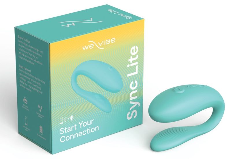 Інноваційний смарт-вібратор для пар Sync Lite We-Vibe, силіконовий, м'ятний вид 2