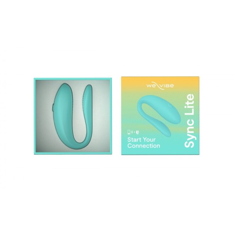 Інноваційний смарт-вібратор для пар Sync Lite We-Vibe, силіконовий, м'ятний вид 12