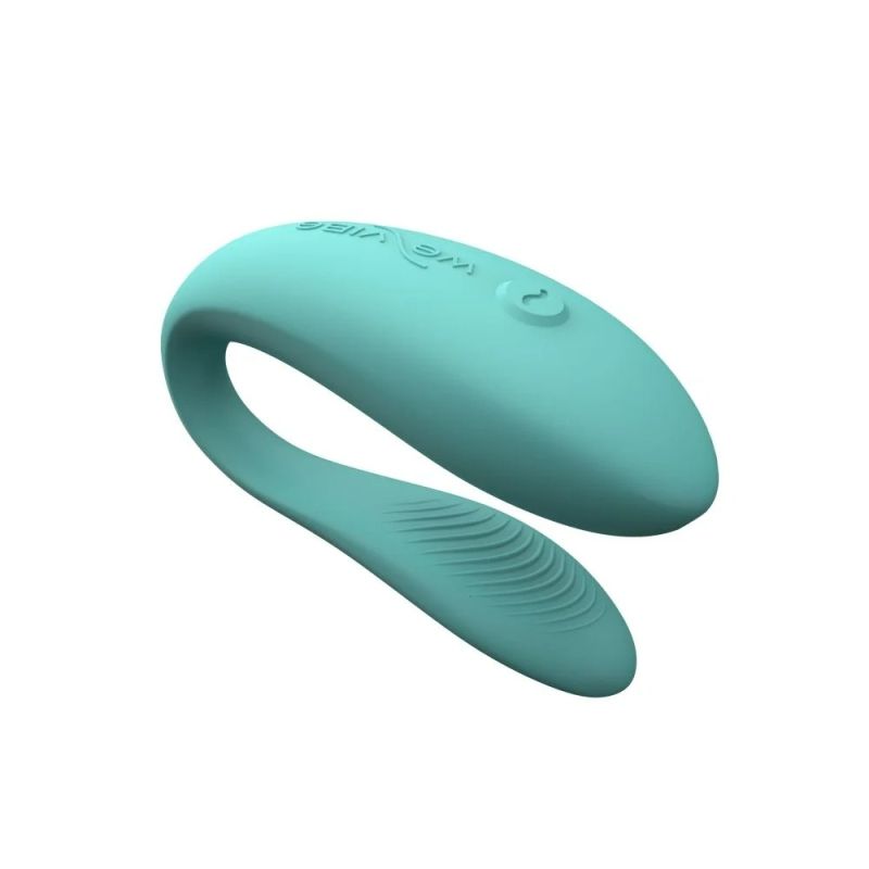 Інноваційний смарт-вібратор для пар Sync Lite We-Vibe, силіконовий, м'ятний вид 4