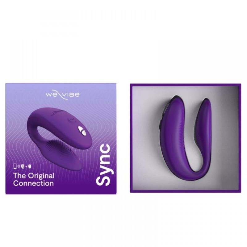 Інноваційний смарт-вібратор We Vibe Sync 2 Purple для пари, фіолетовий вид 11