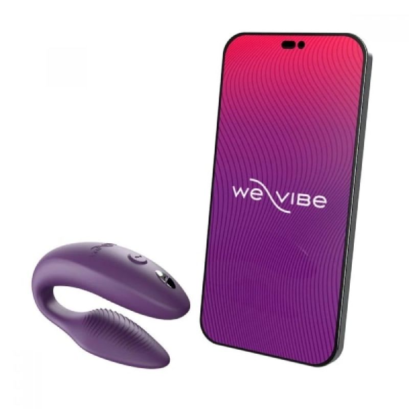Інноваційний смарт-вібратор We Vibe Sync 2 Purple для пари, фіолетовий вид 10