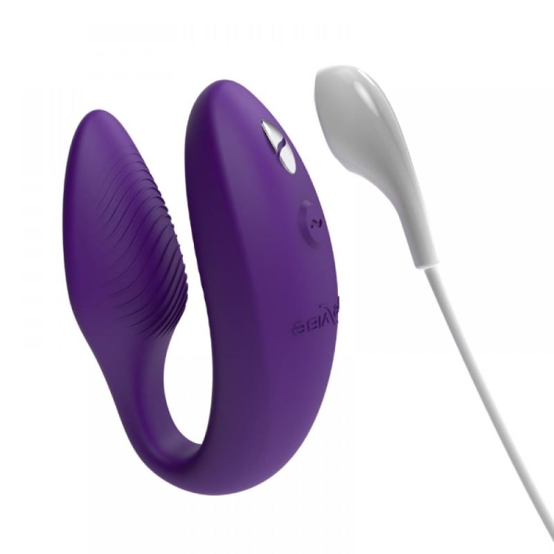 Інноваційний смарт-вібратор We Vibe Sync 2 Purple для пари, фіолетовий вид 9