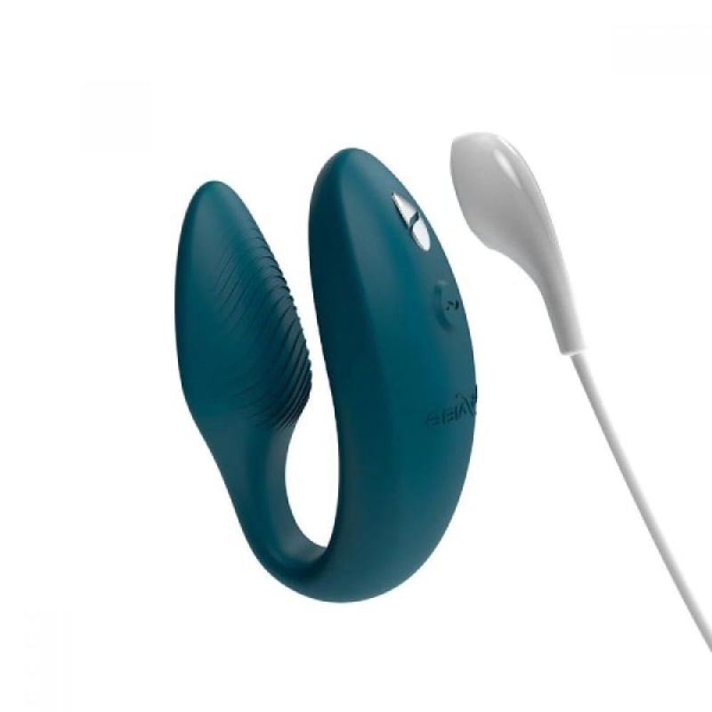 Інноваційний смарт-вібратор We Vibe Sync 2 Velvet Green для пари, зелений вид 5