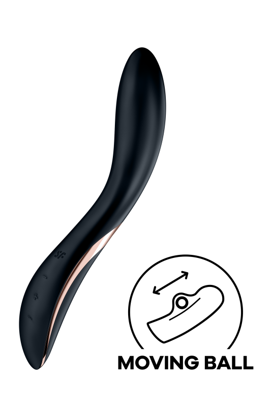 Інноваційний вібратор для точки G Satisfyer Rrrolling Explosion чорний вид 3