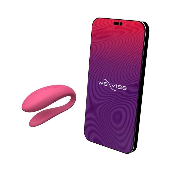 Інноваційний вібратор для пар We-Vibe Sync Lite, керований через програму - рожевий вид 3