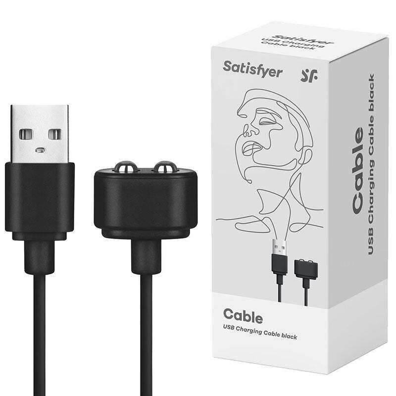 Зарядний кабель USB (у коробці) Satisfyer, чорний вид 4