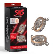 Зажимы для сосков Chisa Sins Inquisition Teeth Bite Nipple Clamps, серебристые