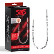Зажимы для сосков Chisa Sins "Sense Play Claw Clamps" серебристый