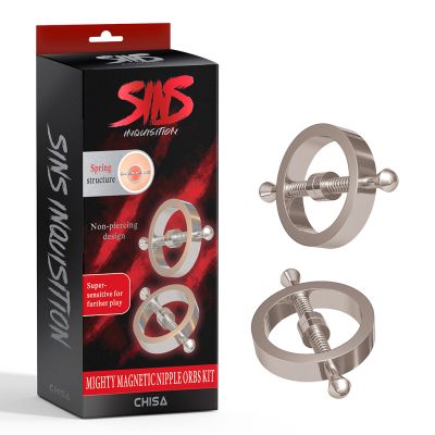 Зажимы для сосков пружинные Chisa Sins Metal, серебристые