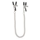Затискачі на соски TABOOM Nipple Play Adjustable Clamps With Chain зі сріблястим ланцюжком вид 6