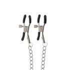Зажимы на соски TABOOM Nipple Play Adjustable Clamps With Chain с серебристой цепочкой вид 8