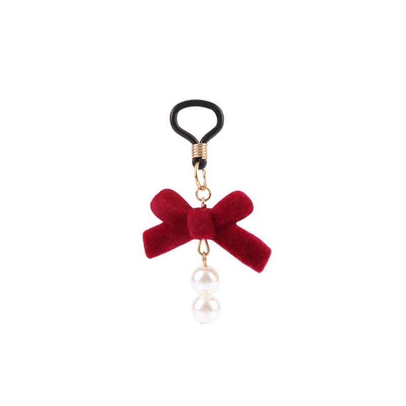 Зажимы на соски CHISA Senuelo Pearl Nipple Clamps Kit с красными бантиками и бусинами вид 5