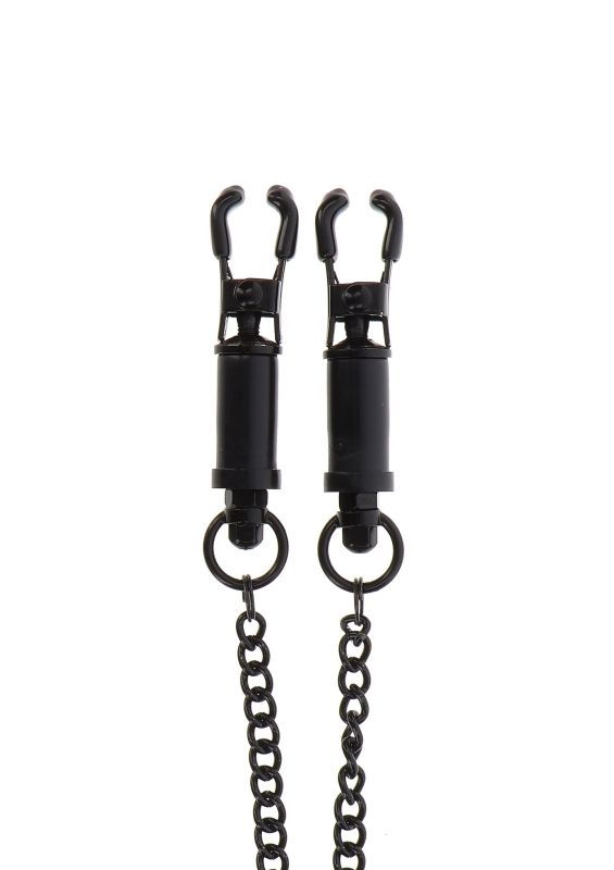 Зажимы на соски Taboom Nipple Play Heavy Duty Adjustable Clamps с черной цепочкой вид 8