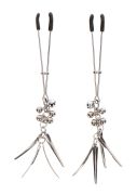 Зажимы на соски Taboom Nipple Play Jewel Tweezer в виде пинцета с подвесками