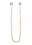 Затискачі на соски з ланцюжком Taboom Tweezers With Chain, золотисті