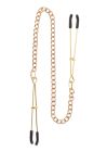 Зажимы на соски с цепочкой Taboom Nipple Play Tweezers With Chain, золотистые вид 8