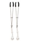 Зажимы на соски с бусинами Taboom Nipple Play Tweezers With Pearls, серебряные вид 7