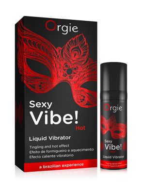 Жидкий вибратор Orgie "SEXY VIBE" вибрация + согревающий эффект, 15 мл