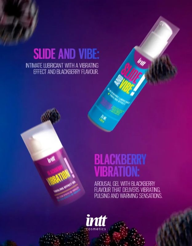 Жидкий вибратор Intt Vibration Blackberry с ароматом ежевики, 15 мл вид 5
