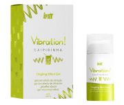 Жидкий вибратор Intt Vibration! Tingling Caipirinha со вкусом коктейля, 15 мл