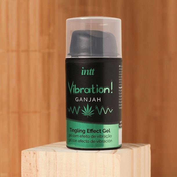 Рідкий вібратор зі зігрівальним ефектом Intt Vibration Ganjah та ароматом конопель, 15 мл вид 6