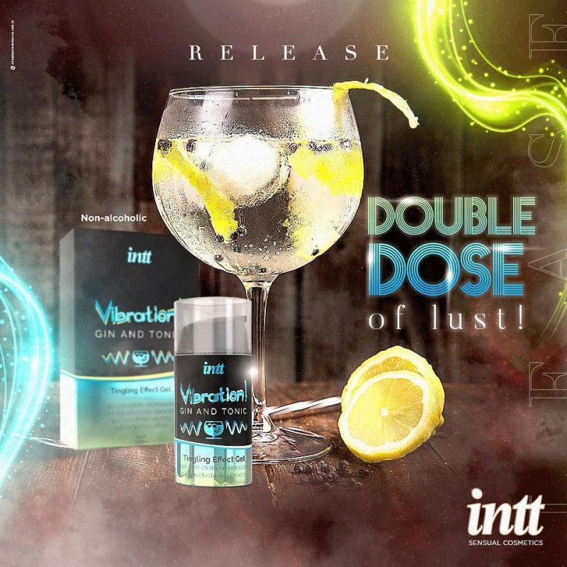 Рідкий вібратор Intt Vibration Gin Tonic зі смаком джин-тоніка, 15 мл вид 4