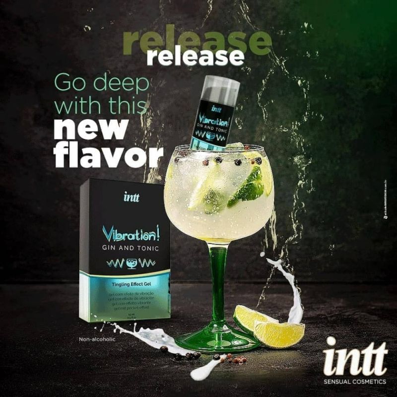 Рідкий вібратор Intt Vibration Gin Tonic зі смаком джин-тоніка, 15 мл вид 5