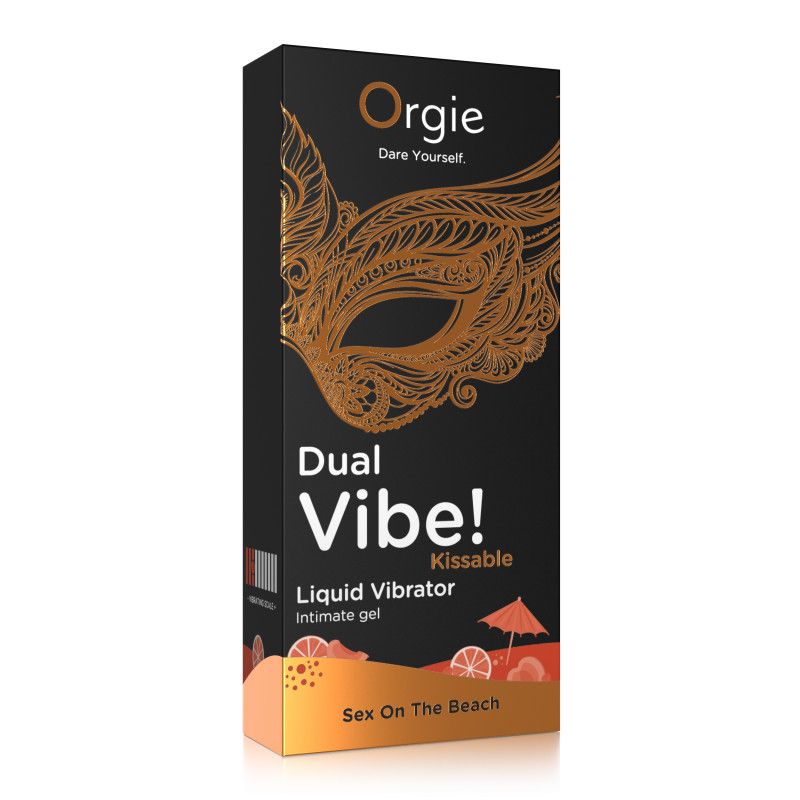 Жидкий вибратор со вкусом коктейля СЕКС НА ПЛЯЖЕ Orgie DUAL VIBE!, 15 мл вид 6