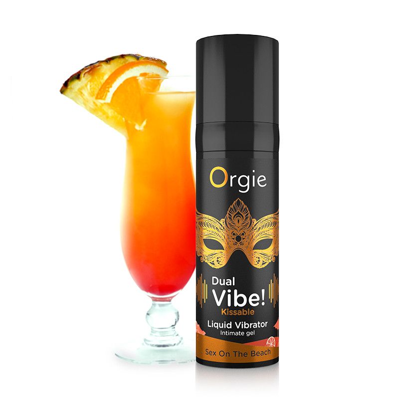 Жидкий вибратор со вкусом коктейля СЕКС НА ПЛЯЖЕ Orgie DUAL VIBE!, 15 мл вид 2